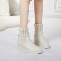 White boots women's white Boots genuine leather Booties Women Ladies Winter Boots Shoes